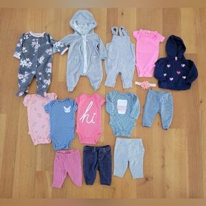 Baby Girls Size Newborn Clothes Bundle
